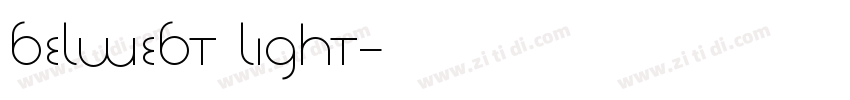BelweBT Light字体转换